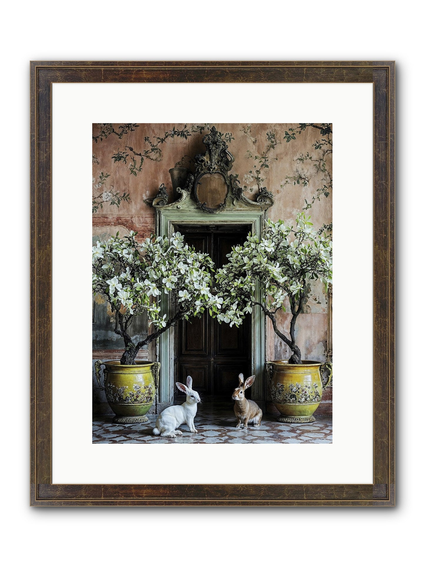 Meadow Court Arrival Framed Print - Slimwoods Black/Gold 12x16