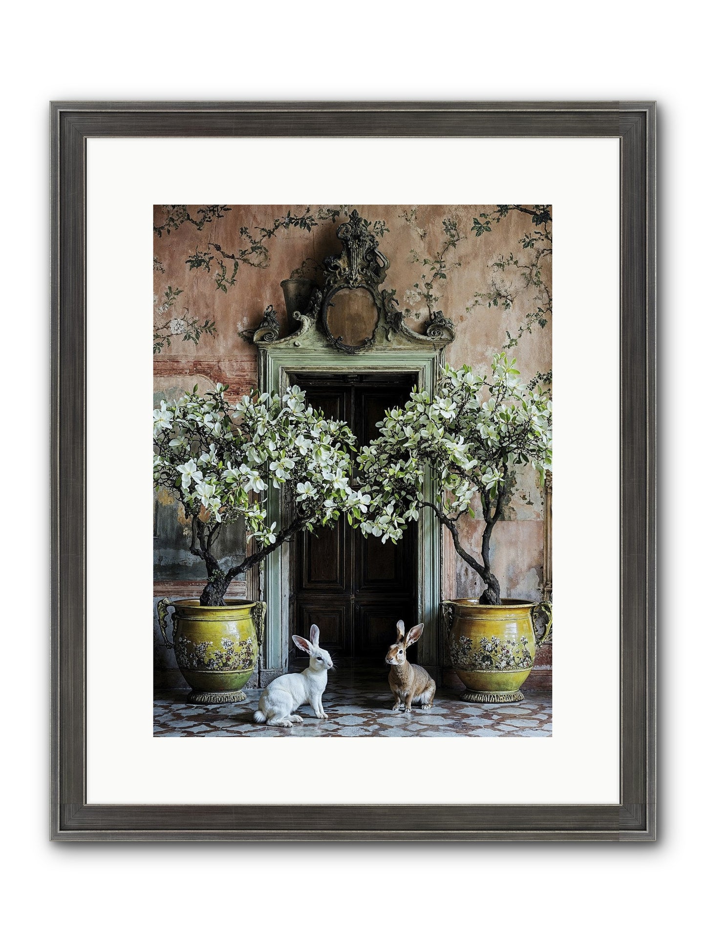 Meadow Court Arrival Framed Print - Slimwoods Black/Silver 12x16