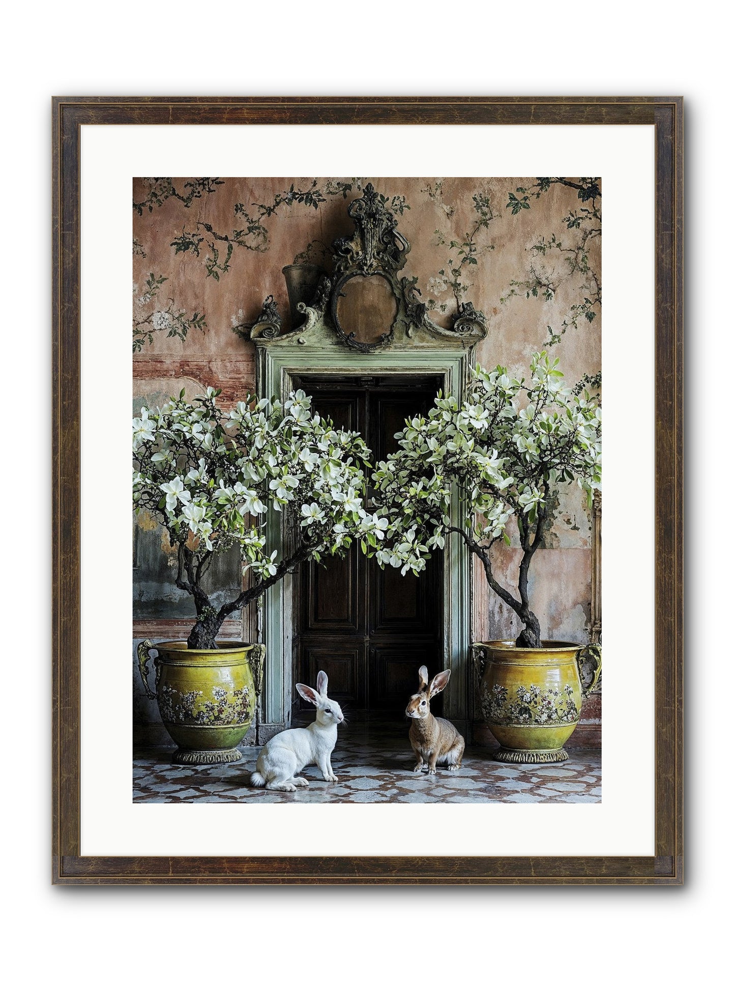Meadow Court Arrival Framed Print - Slimwoods Black/Gold 18x24