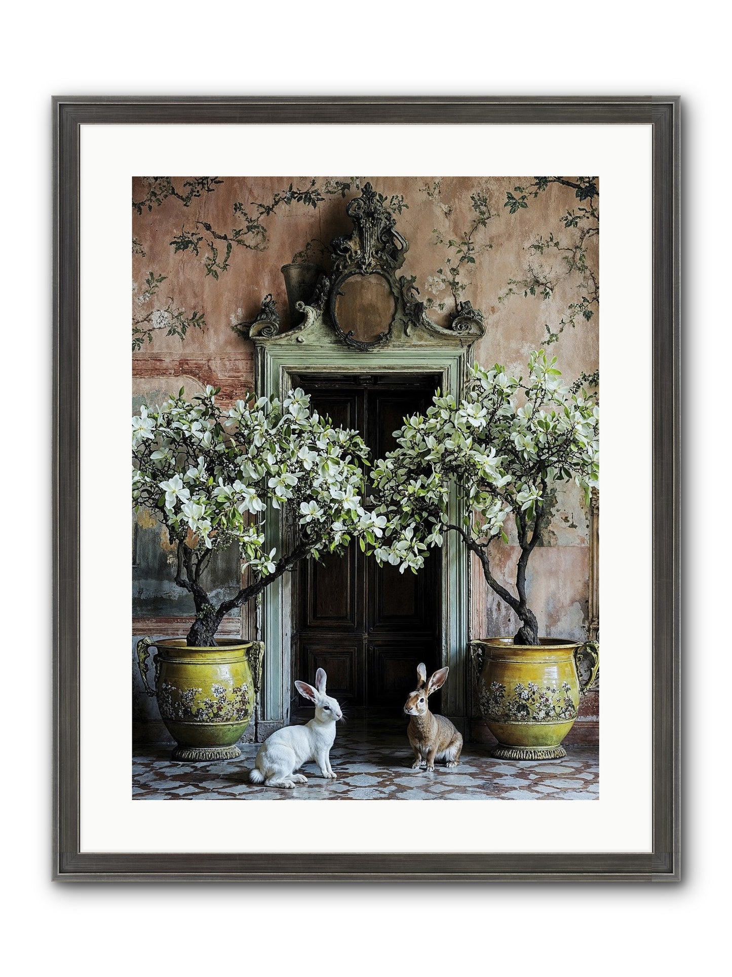 Meadow Court Arrival Framed Print - Slimwoods Black/Silver 18x24
