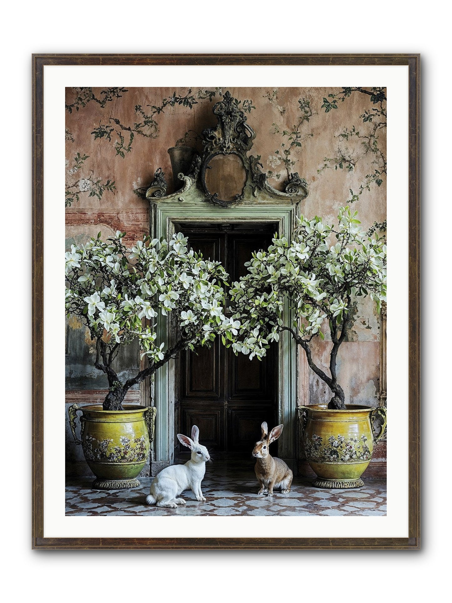Meadow Court Arrival Framed Print - Slimwoods Black/Gold 30x40