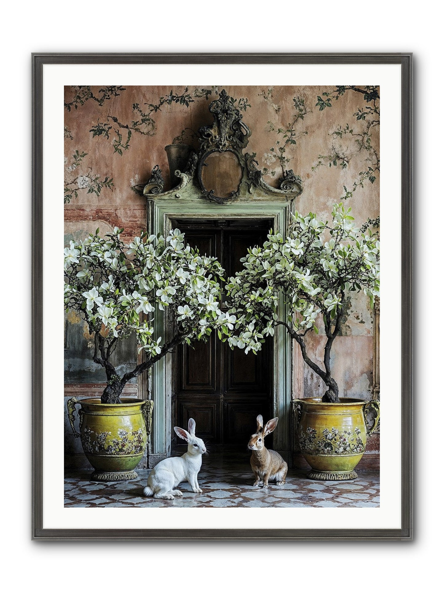 Meadow Court Arrival Framed Print - Slimwoods Black/Silver 30x40