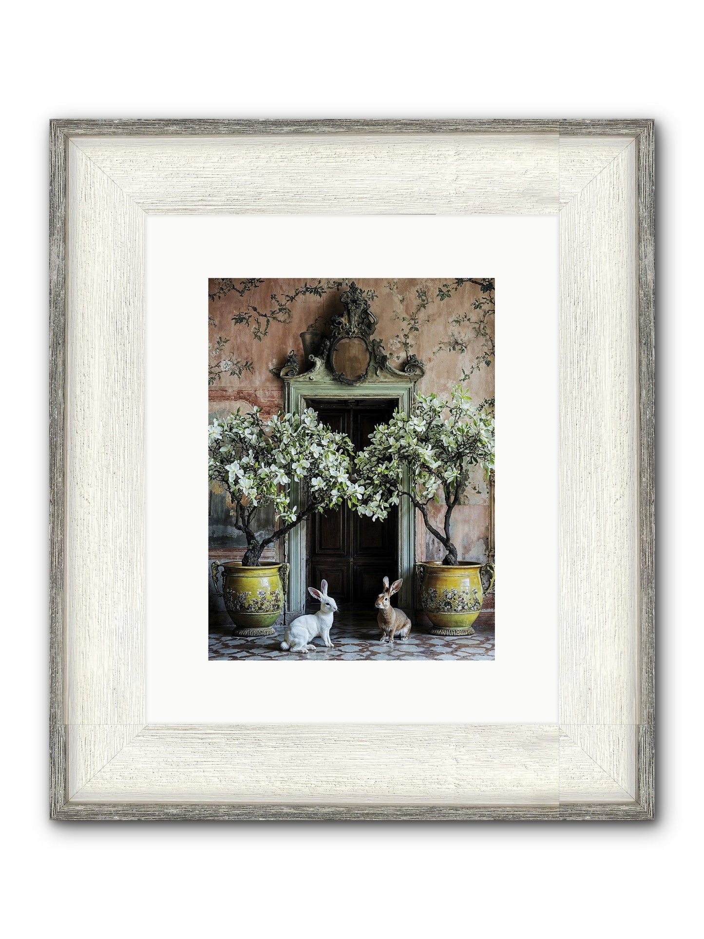 Meadow Court Arrival Framed Print - Driftwood White 9x12