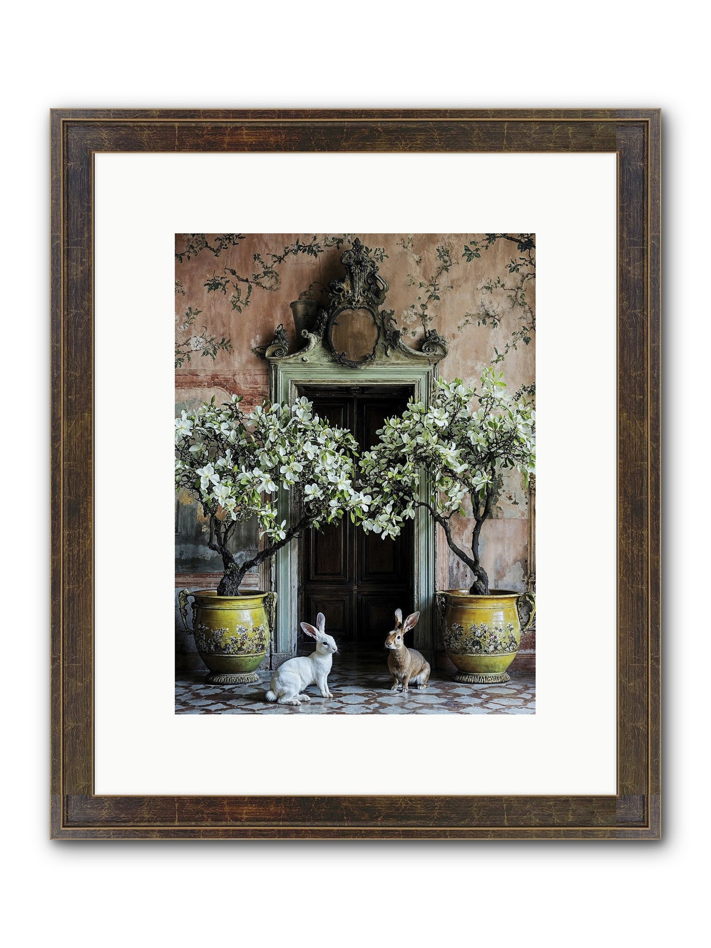 Meadow Court Arrival Framed Print - Slimwoods Black/Gold 9x12