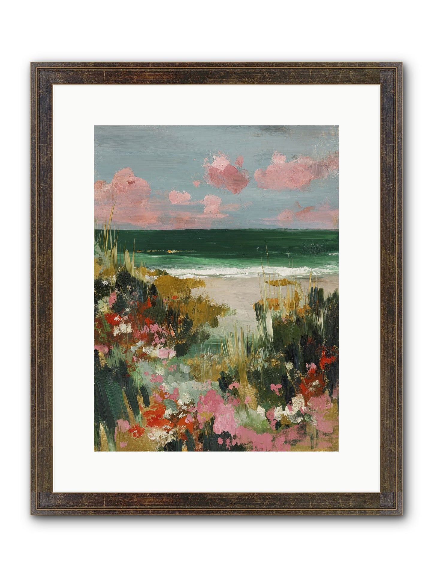 Meadow Cradles Framed Print - Slimwoods Black/Gold 12x16