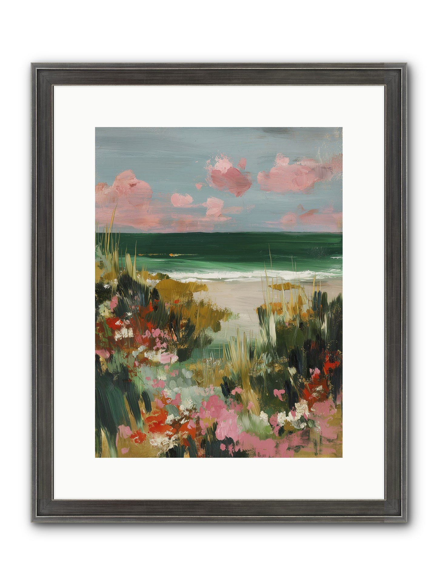 Meadow Cradles Framed Print - Slimwoods Black/Silver 12x16