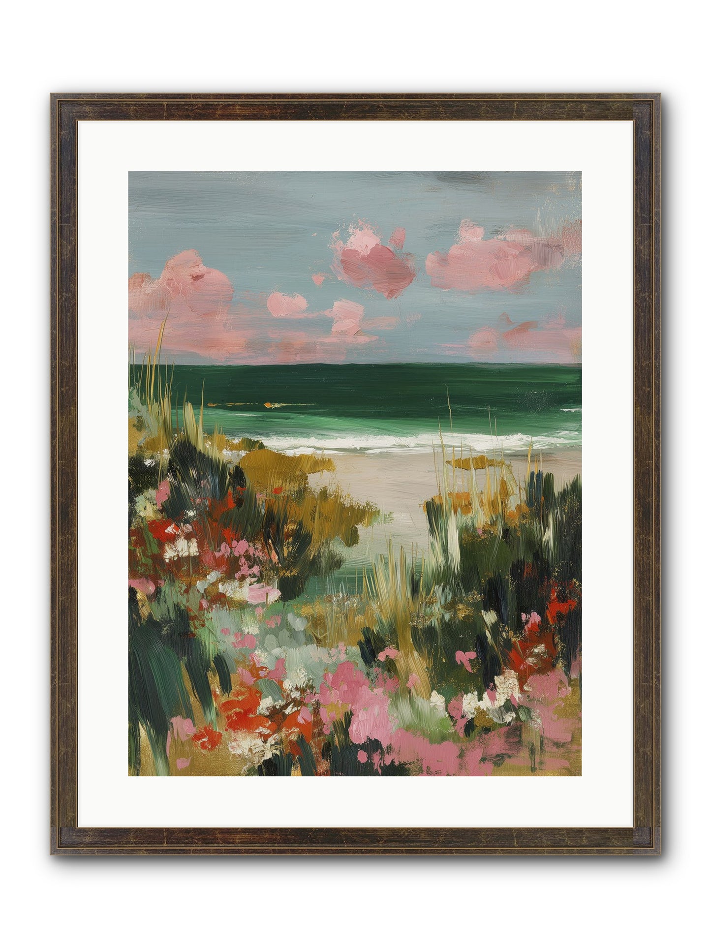 Meadow Cradles Framed Print - Slimwoods Black/Gold 18x24