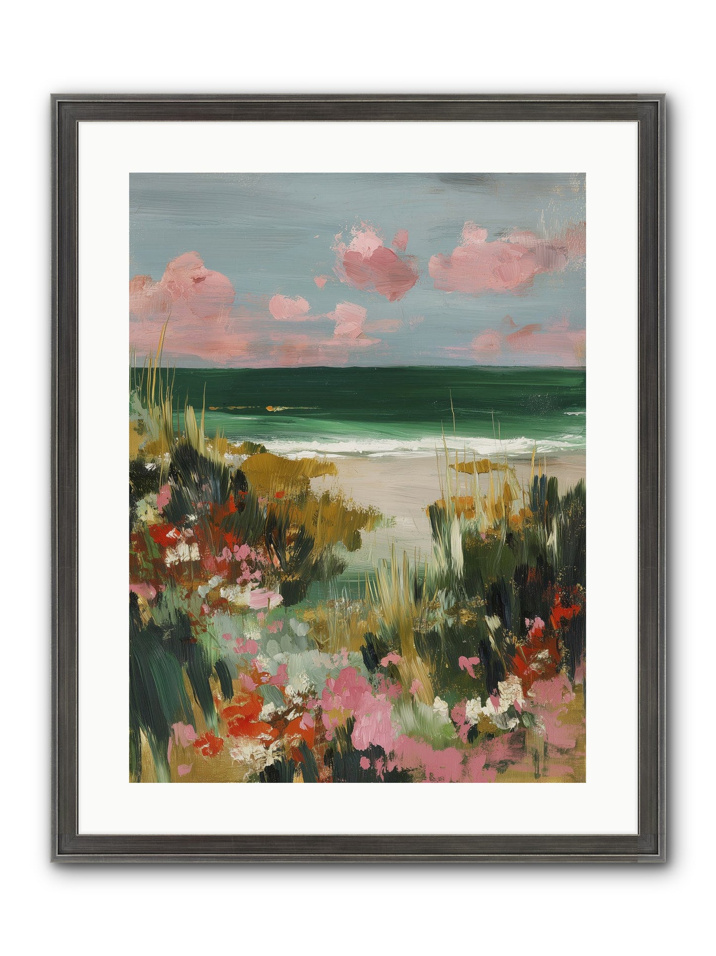 Meadow Cradles Framed Print - Slimwoods Black/Silver 18x24