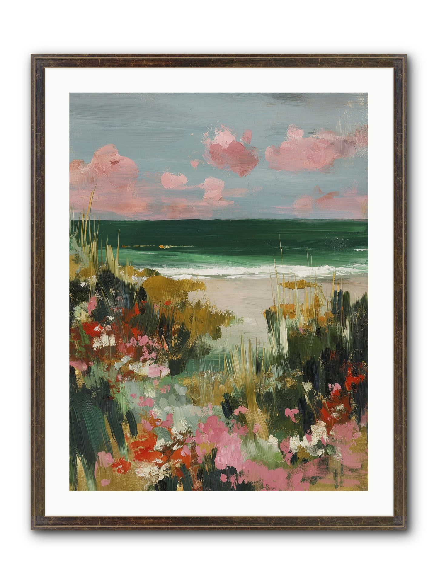 Meadow Cradles Framed Print - Slimwoods Black/Gold 24x32