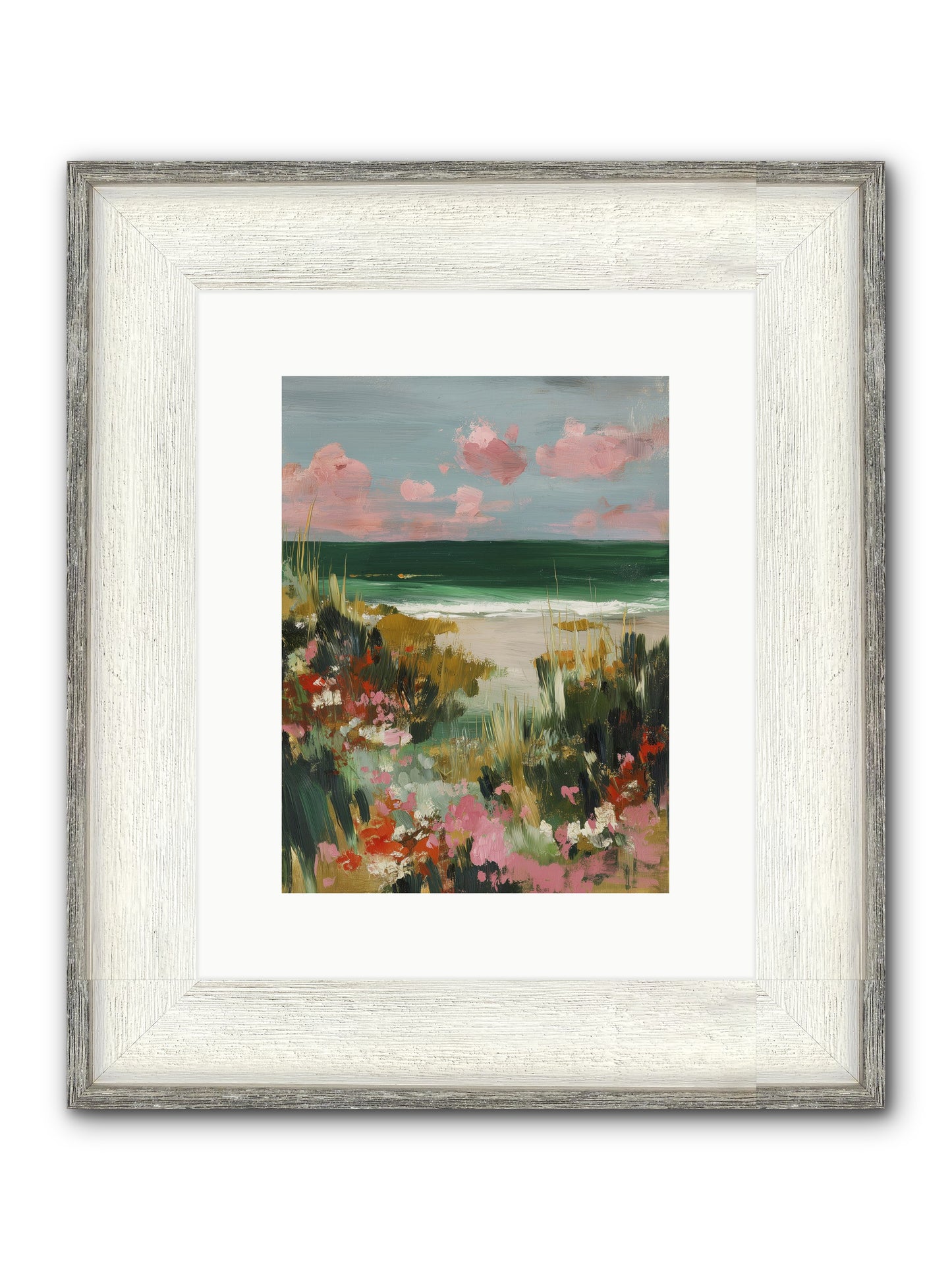 Meadow Cradles Framed Print - Driftwood White 9x12