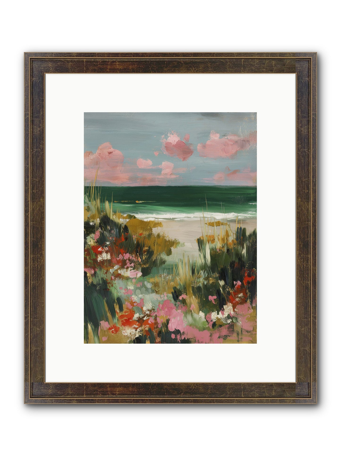 Meadow Cradles Framed Print - Slimwoods Black/Gold 9x12
