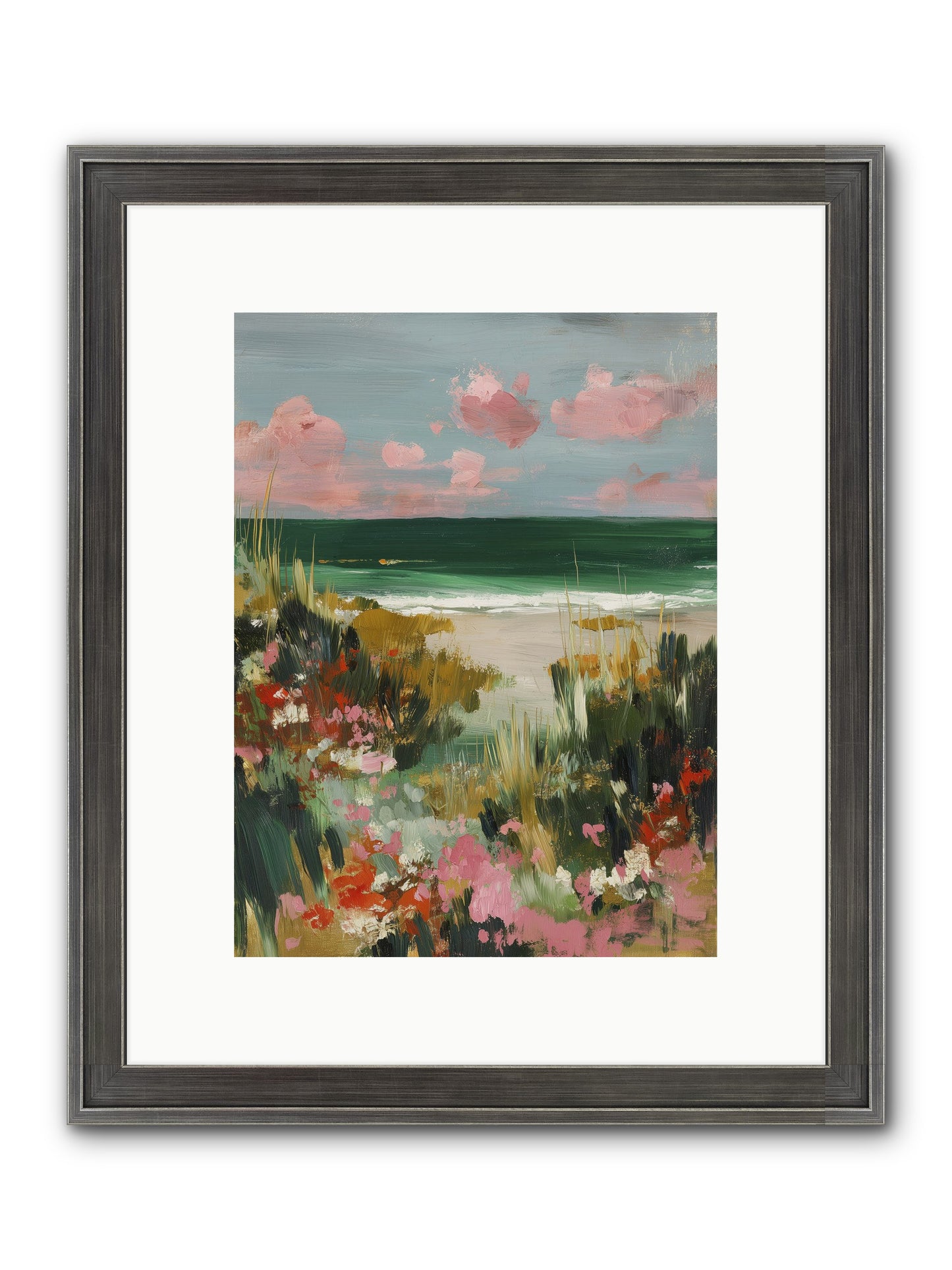 Meadow Cradles Framed Print - Slimwoods Black/Silver 9x12