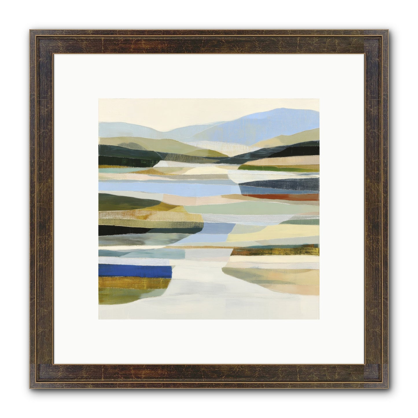 Meadow Echo Framed Print - Slimwoods Black/Gold 10x10