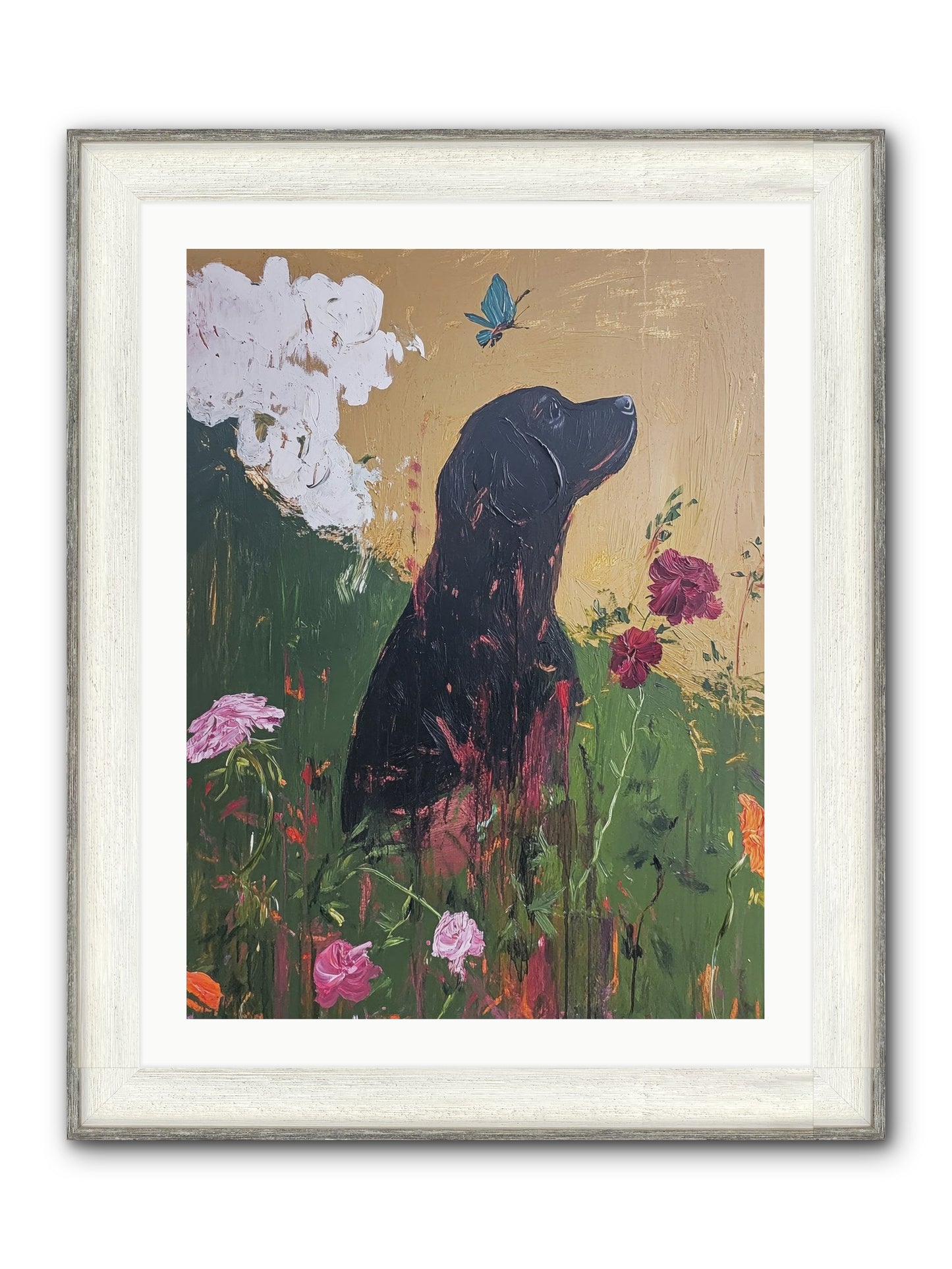 Meadow Magic Framed Print - Driftwood White 24x32