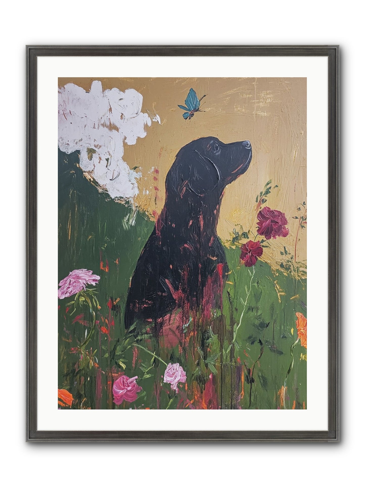 Meadow Magic Framed Print - Slimwoods Black/Silver 24x32