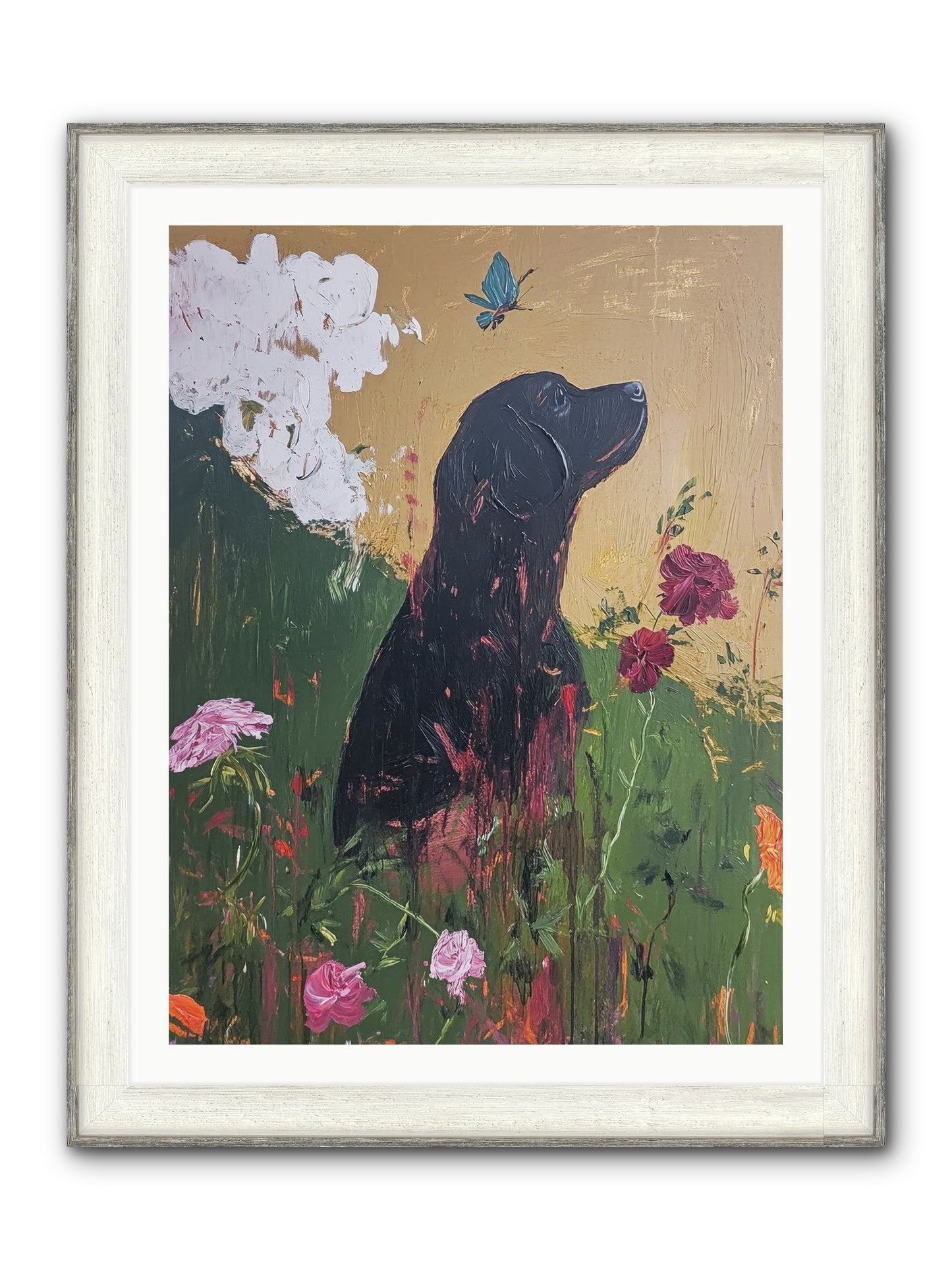 Meadow Magic Framed Print - Driftwood White 30x40