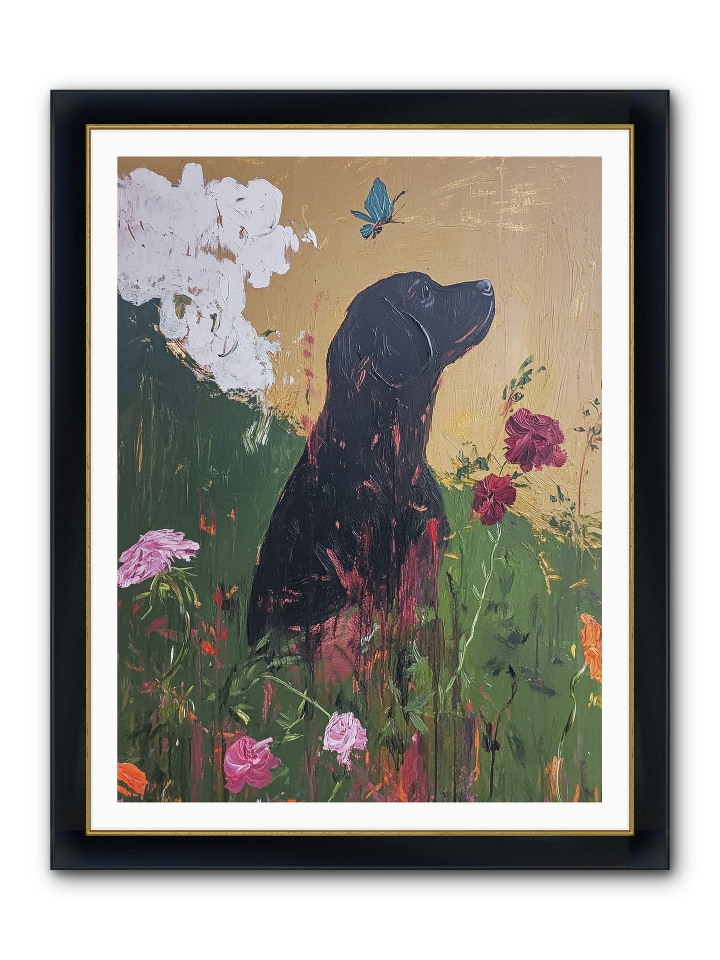 Meadow Magic Framed Print - Wide Black w/Gold 36x48