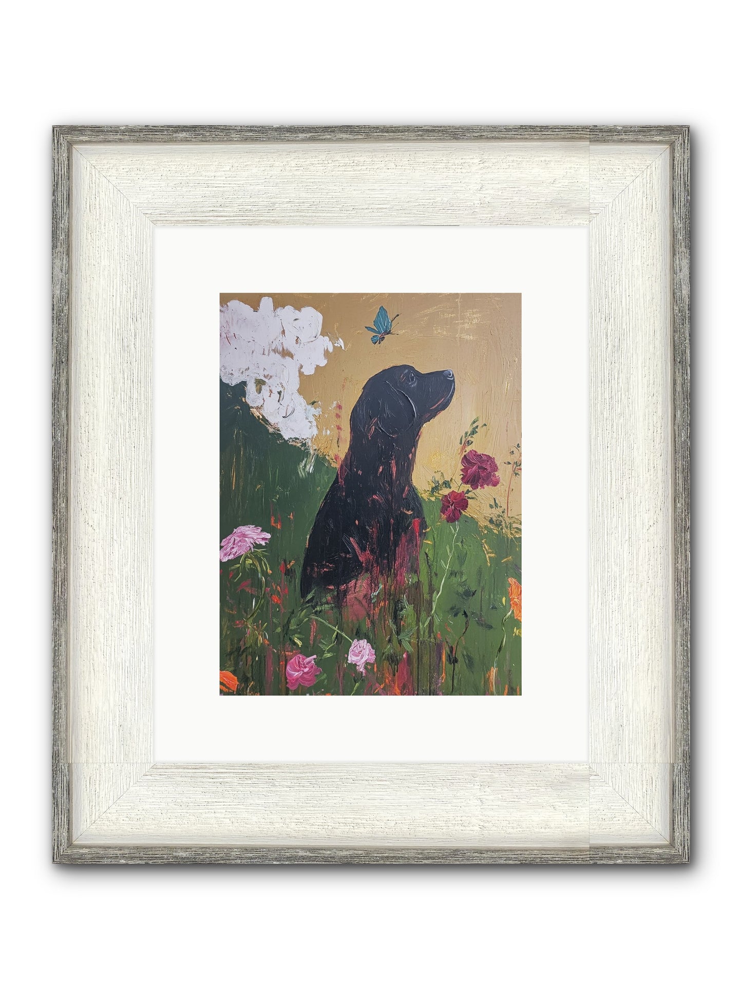 Meadow Magic Framed Print - Driftwood White 9x12