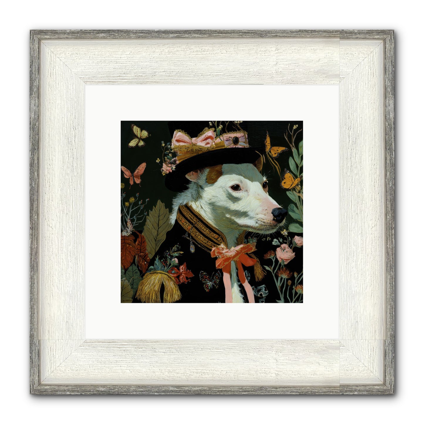 Meadow’s Folly Framed Print - Driftwood White 10x10
