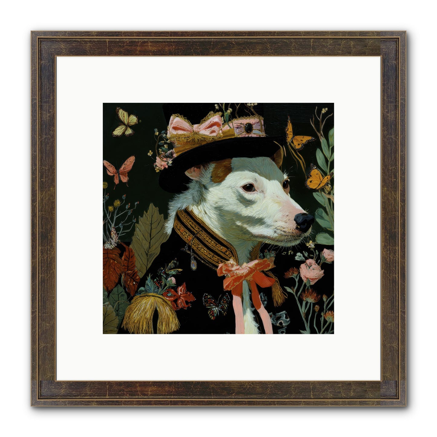 Meadow’s Folly Framed Print - Slimwoods Black/Gold 10x10