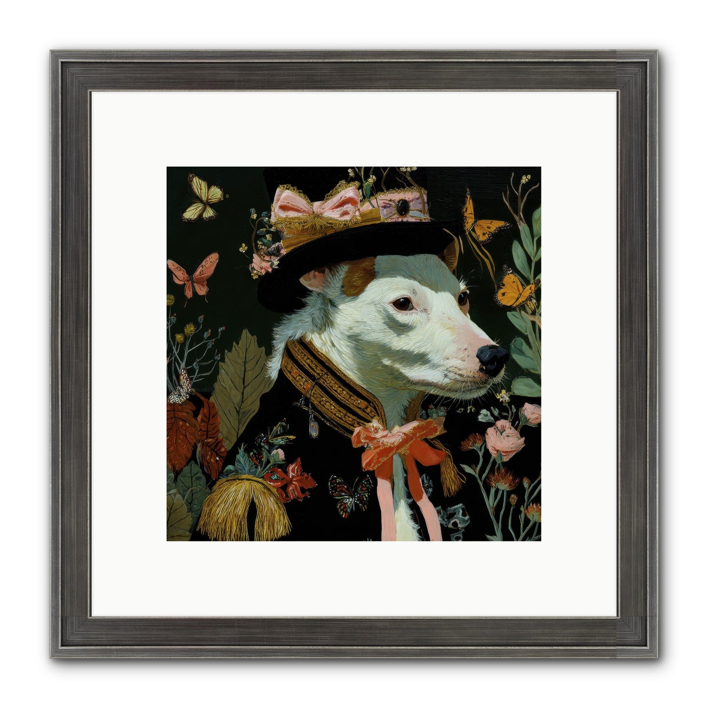 Meadow’s Folly Framed Print - Slimwoods Black/Silver 10x10