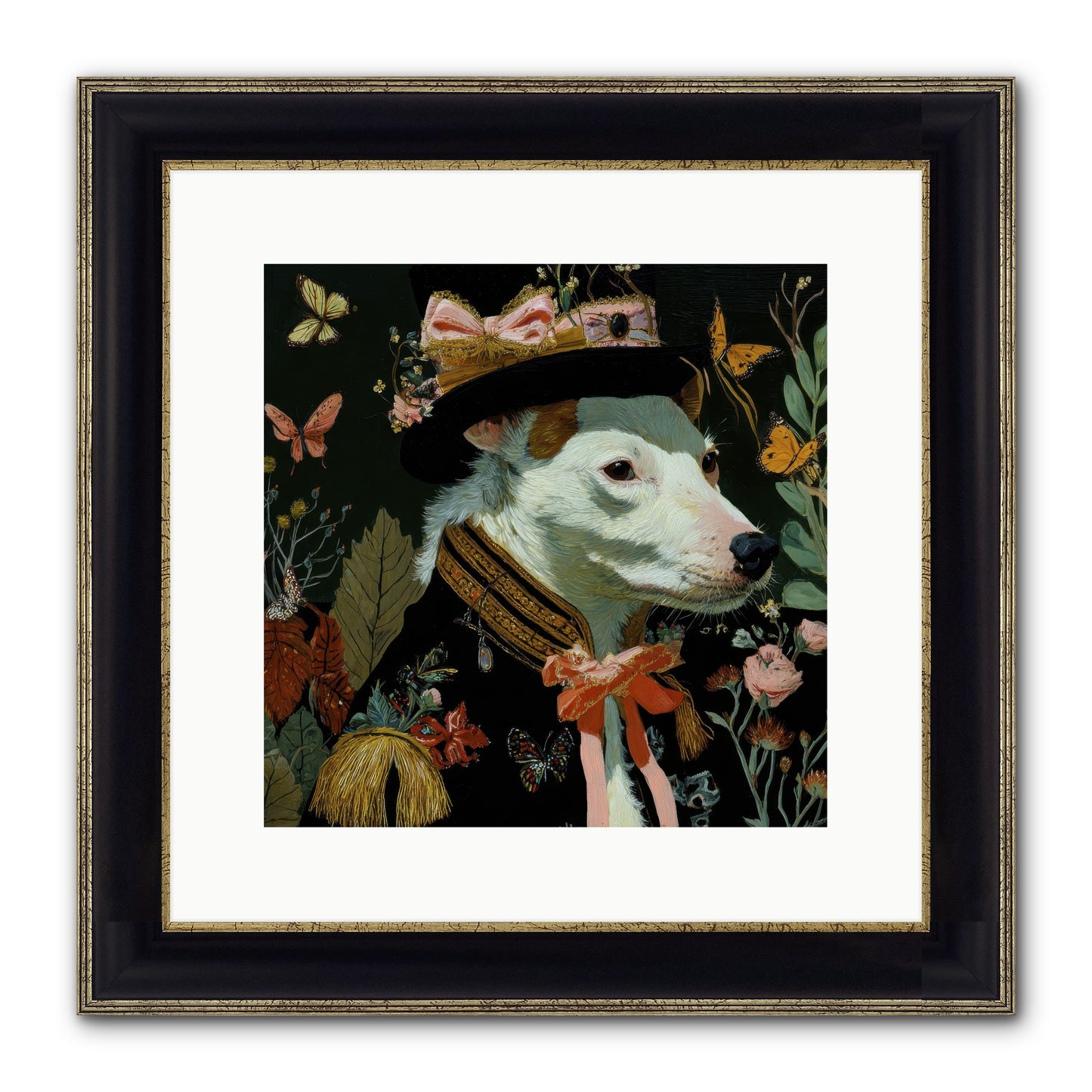Meadow’s Folly Framed Print - Black & Gold 12x12