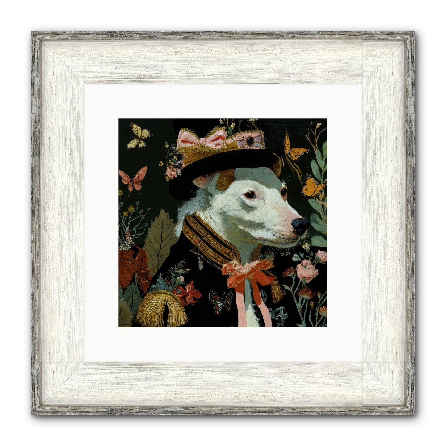 Meadow’s Folly Framed Print - Driftwood White 12x12