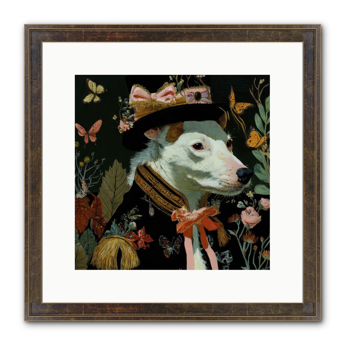 Meadow’s Folly Framed Print - Slimwoods Black/Gold 12x12