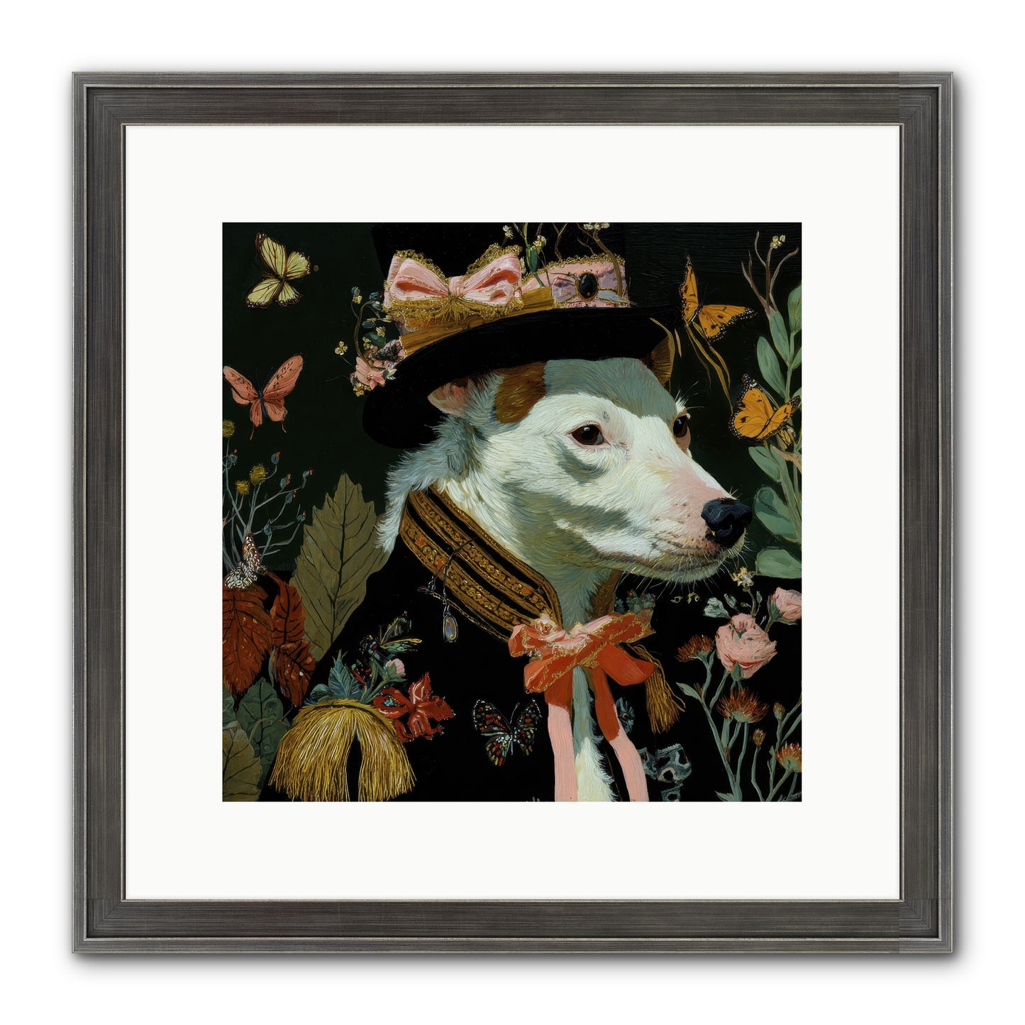 Meadow’s Folly Framed Print - Slimwoods Black/Silver 12x12