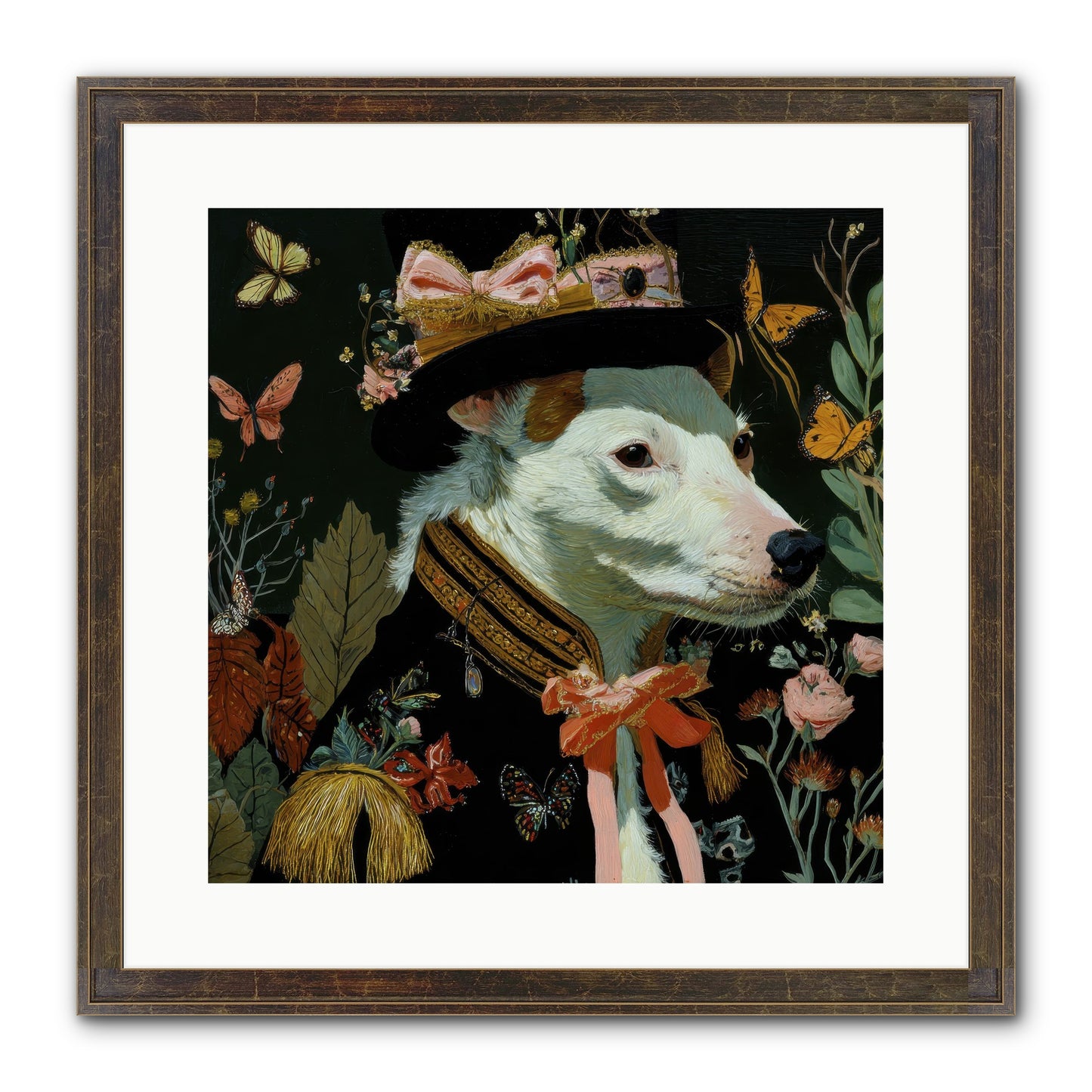 Meadow’s Folly Framed Print - Slimwoods Black/Gold 16x16