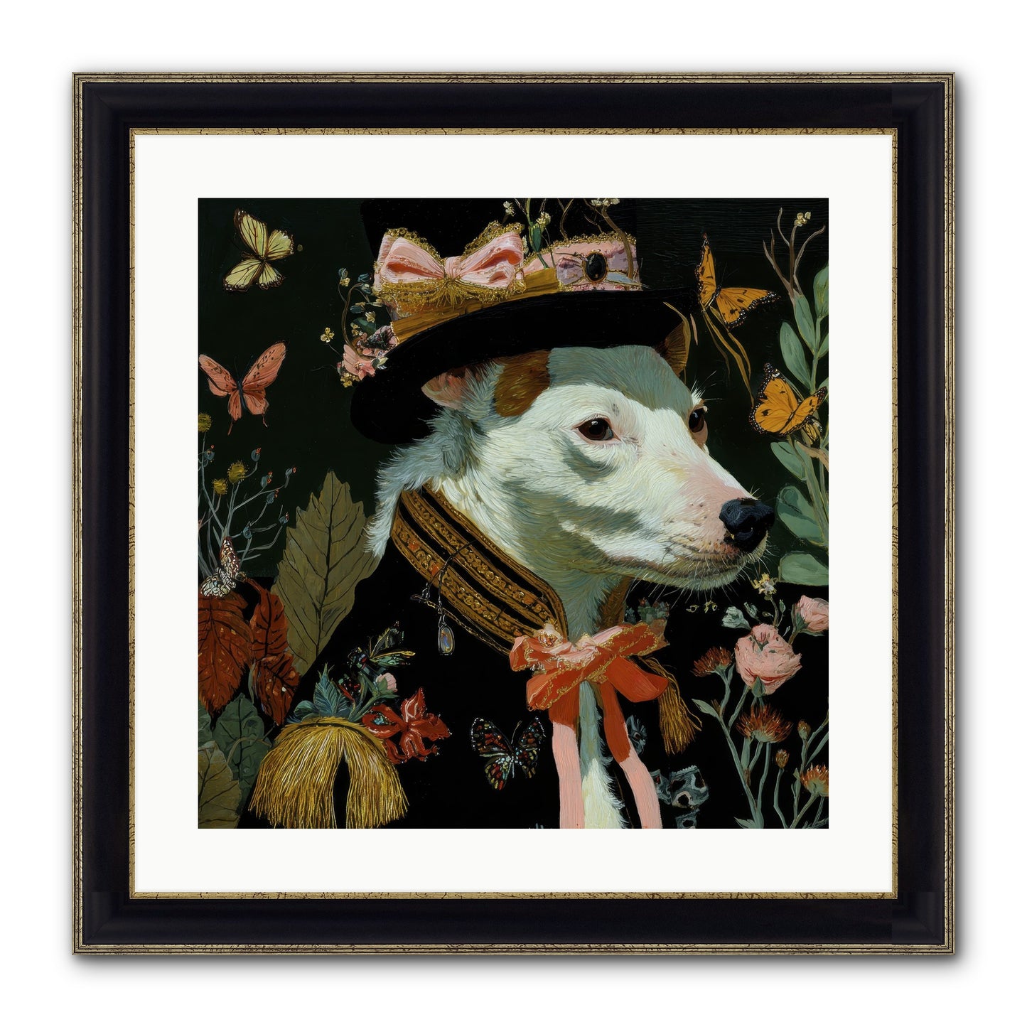 Meadow’s Folly Framed Print - Black & Gold 20x20