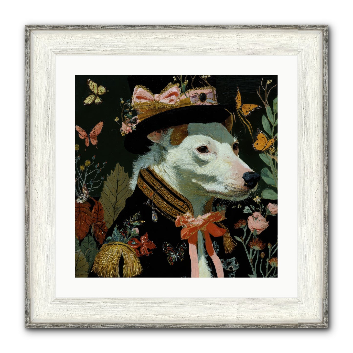 Meadow’s Folly Framed Print - Driftwood White 20x20
