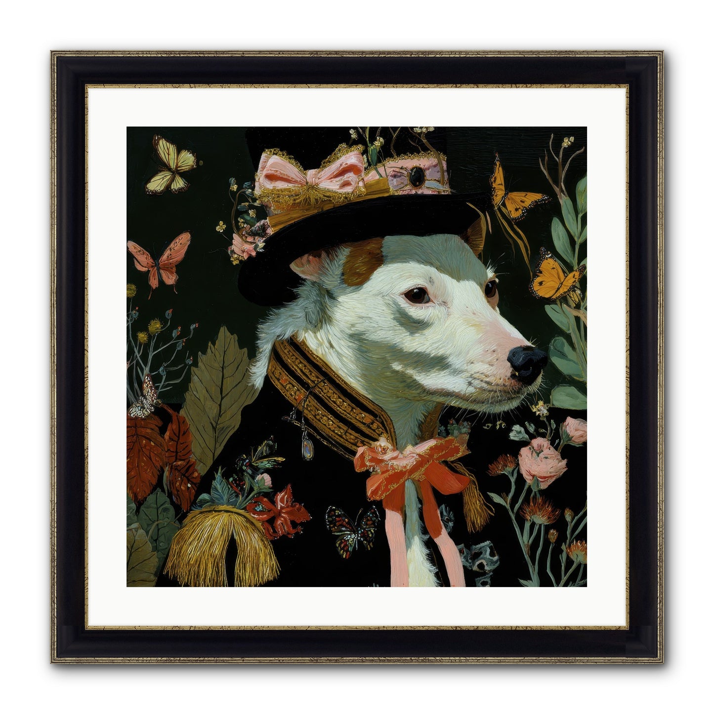 Meadow’s Folly Framed Print - Black & Gold 24x24