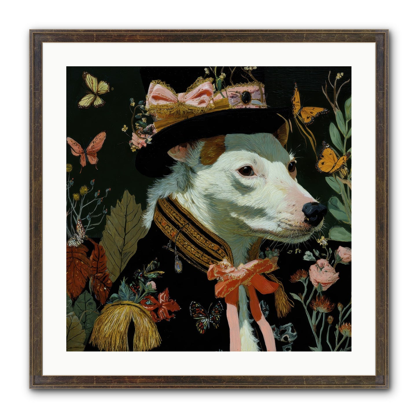Meadow’s Folly Framed Print - Slimwoods Black/Gold 24x24