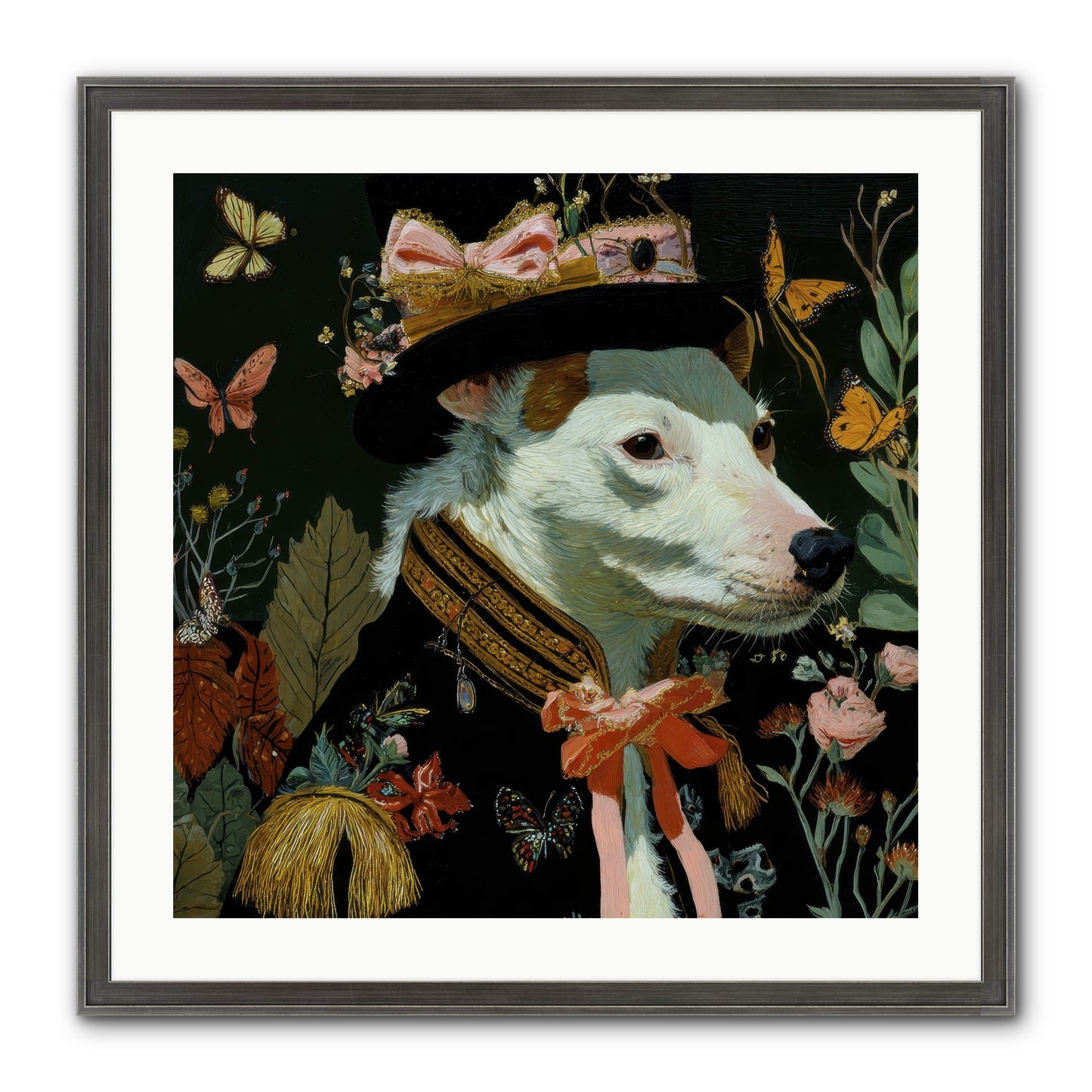 Meadow’s Folly Framed Print - Slimwoods Black/Silver 24x24