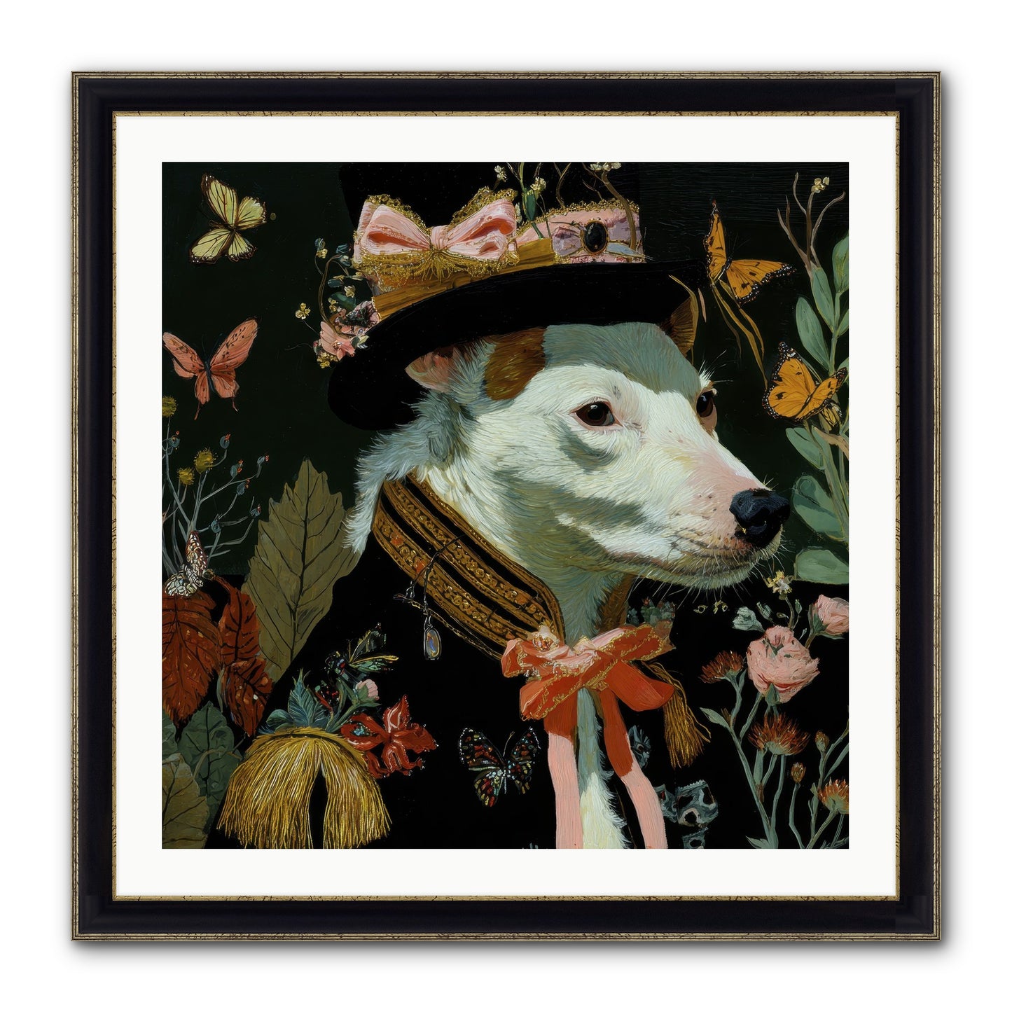 Meadow’s Folly Framed Print - Black & Gold 30x30