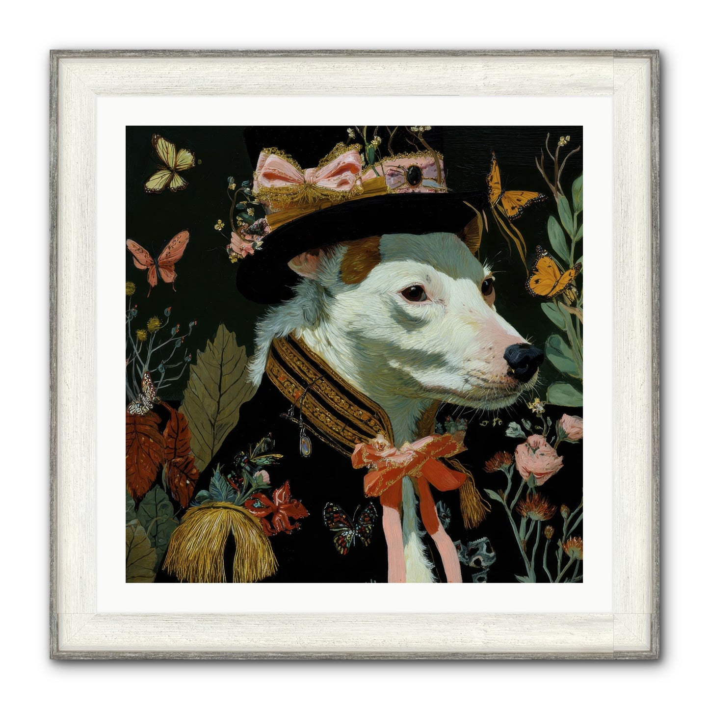 Meadow’s Folly Framed Print - Driftwood White 30x30