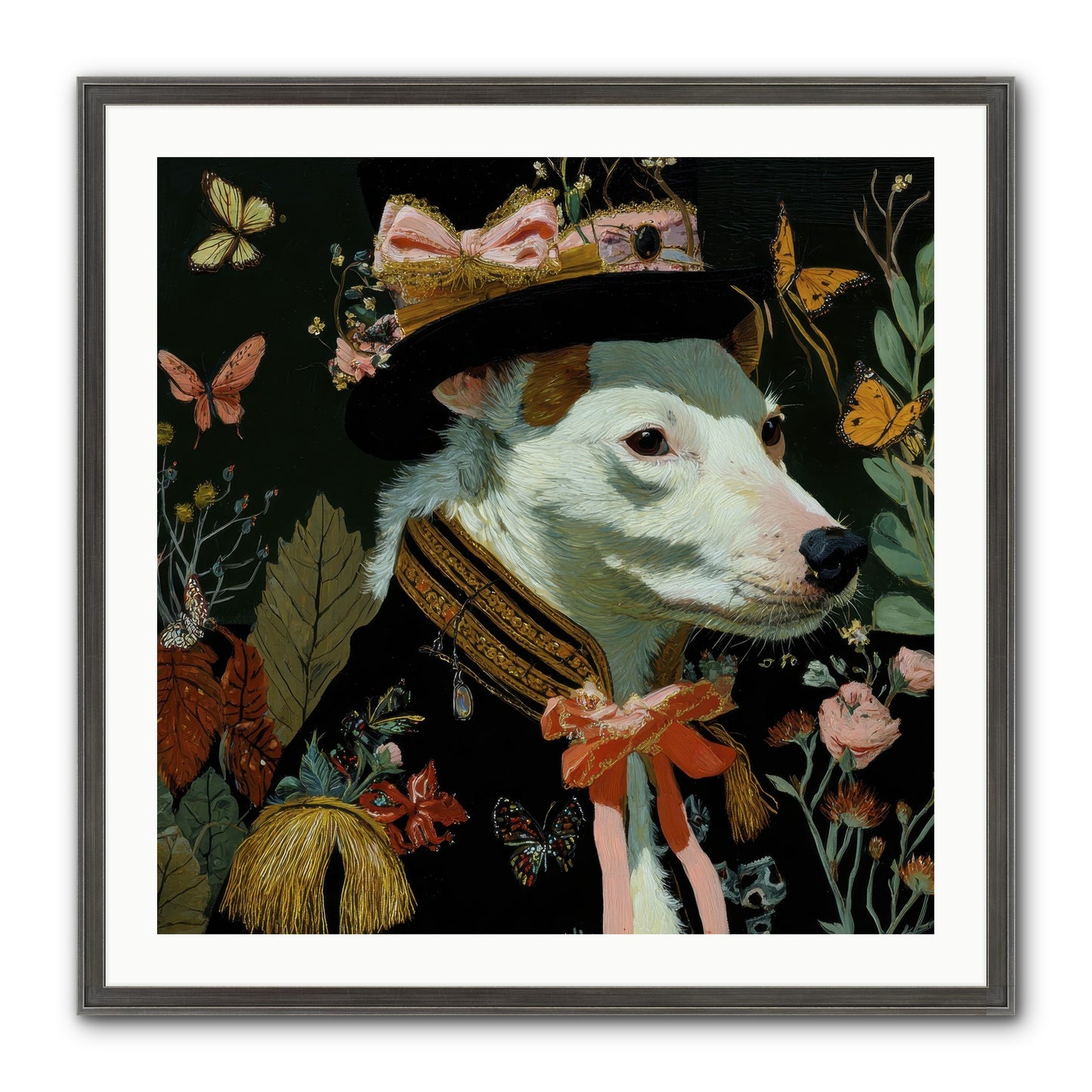 Meadow’s Folly Framed Print - Slimwoods Black/Silver 30x30