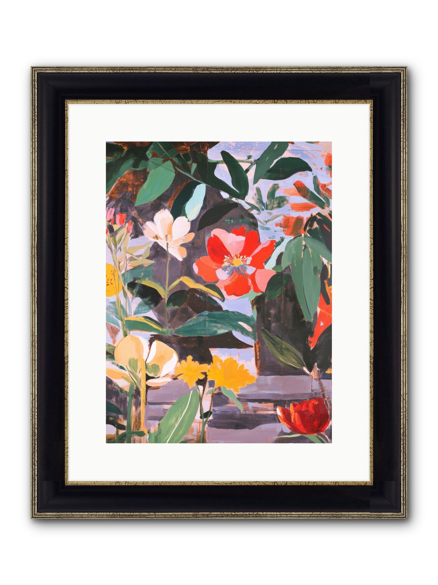 Meadow Theatre Framed Print - Black & Gold 12x16