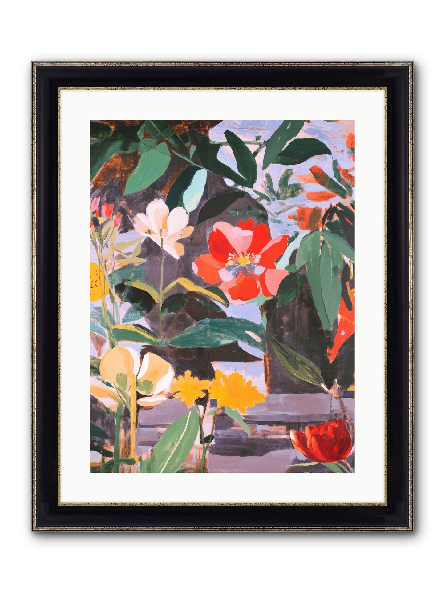 Meadow Theatre Framed Print - Black & Gold 18x24