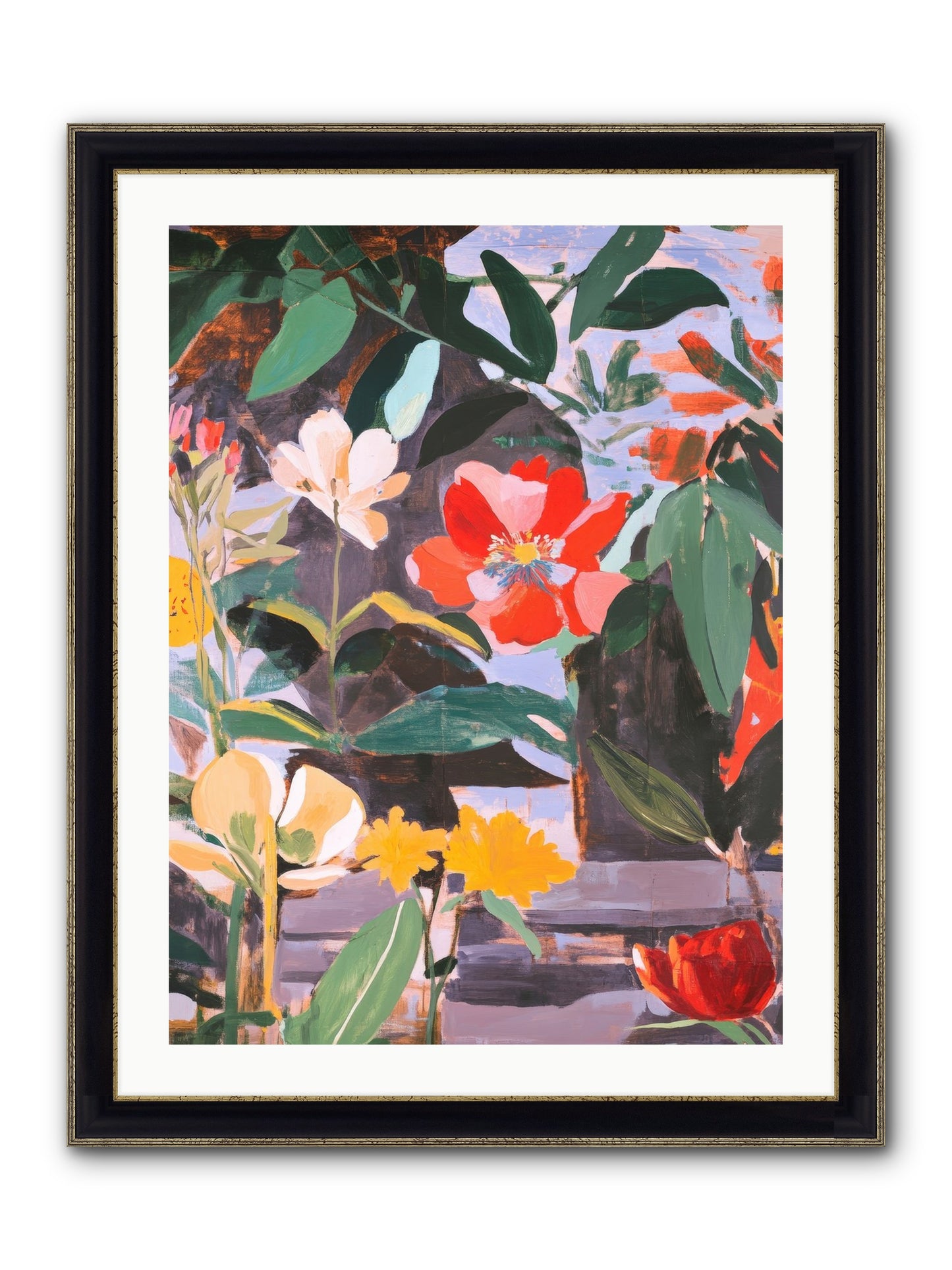 Meadow Theatre Framed Print - Black & Gold 24x32