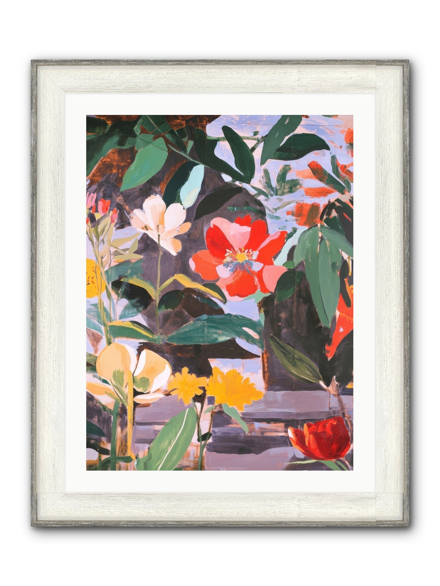 Meadow Theatre Framed Print - Driftwood White 24x32