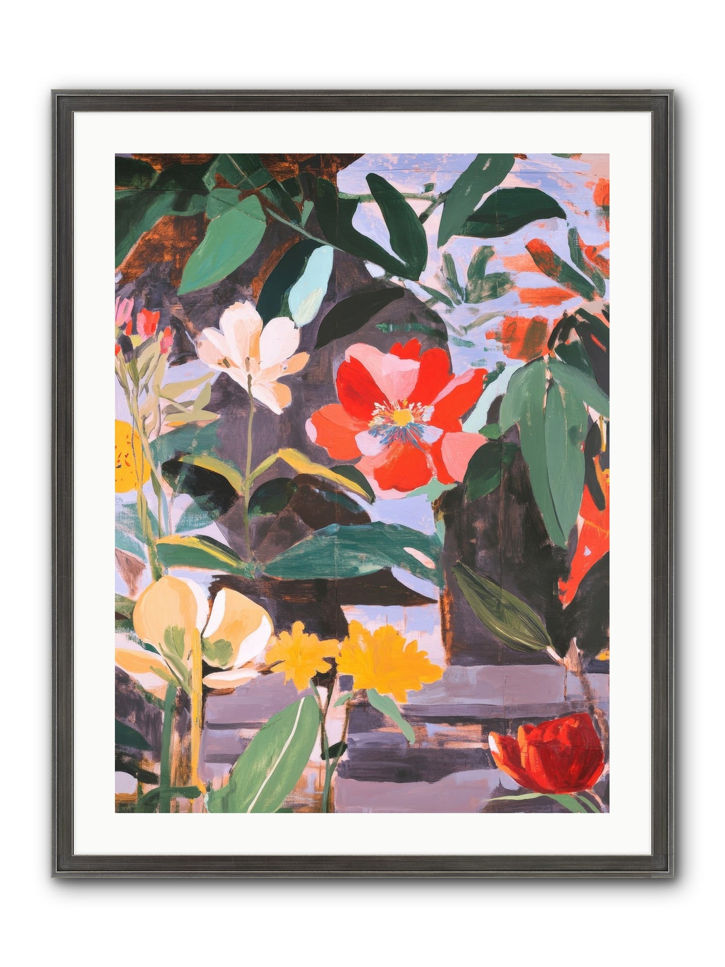 Meadow Theatre Framed Print - Slimwoods Black/Silver 24x32