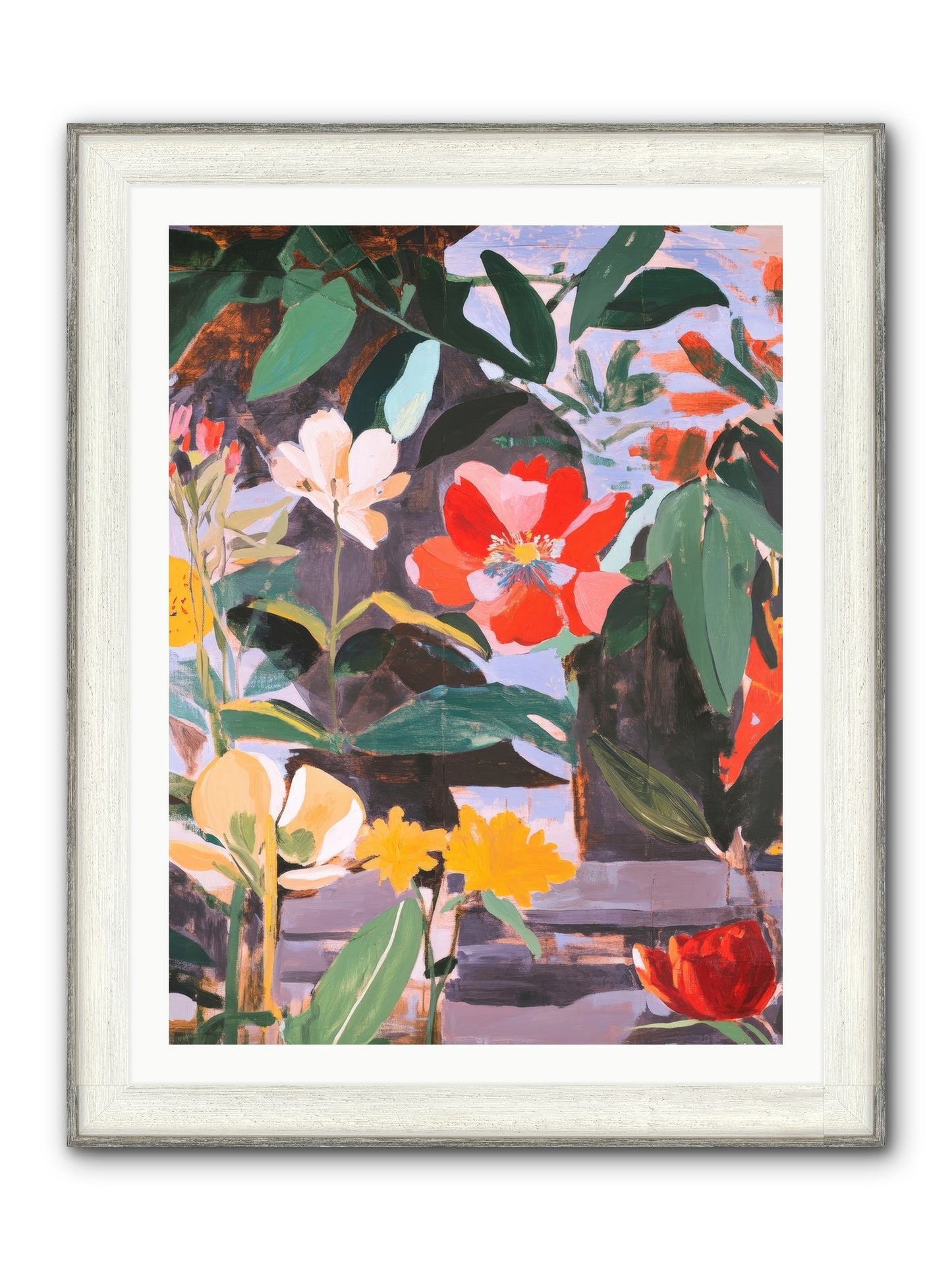 Meadow Theatre Framed Print - Driftwood White 30x40