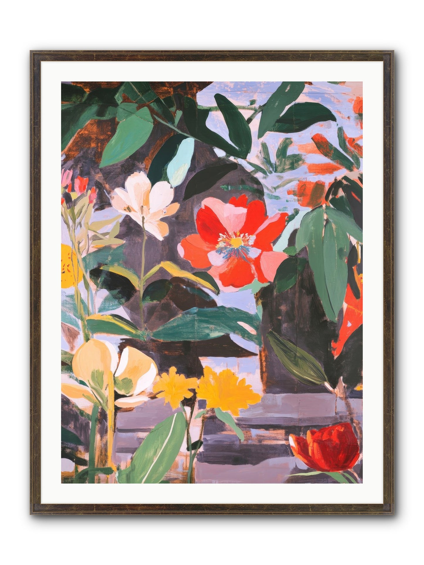 Meadow Theatre Framed Print - Slimwoods Black/Gold 30x40