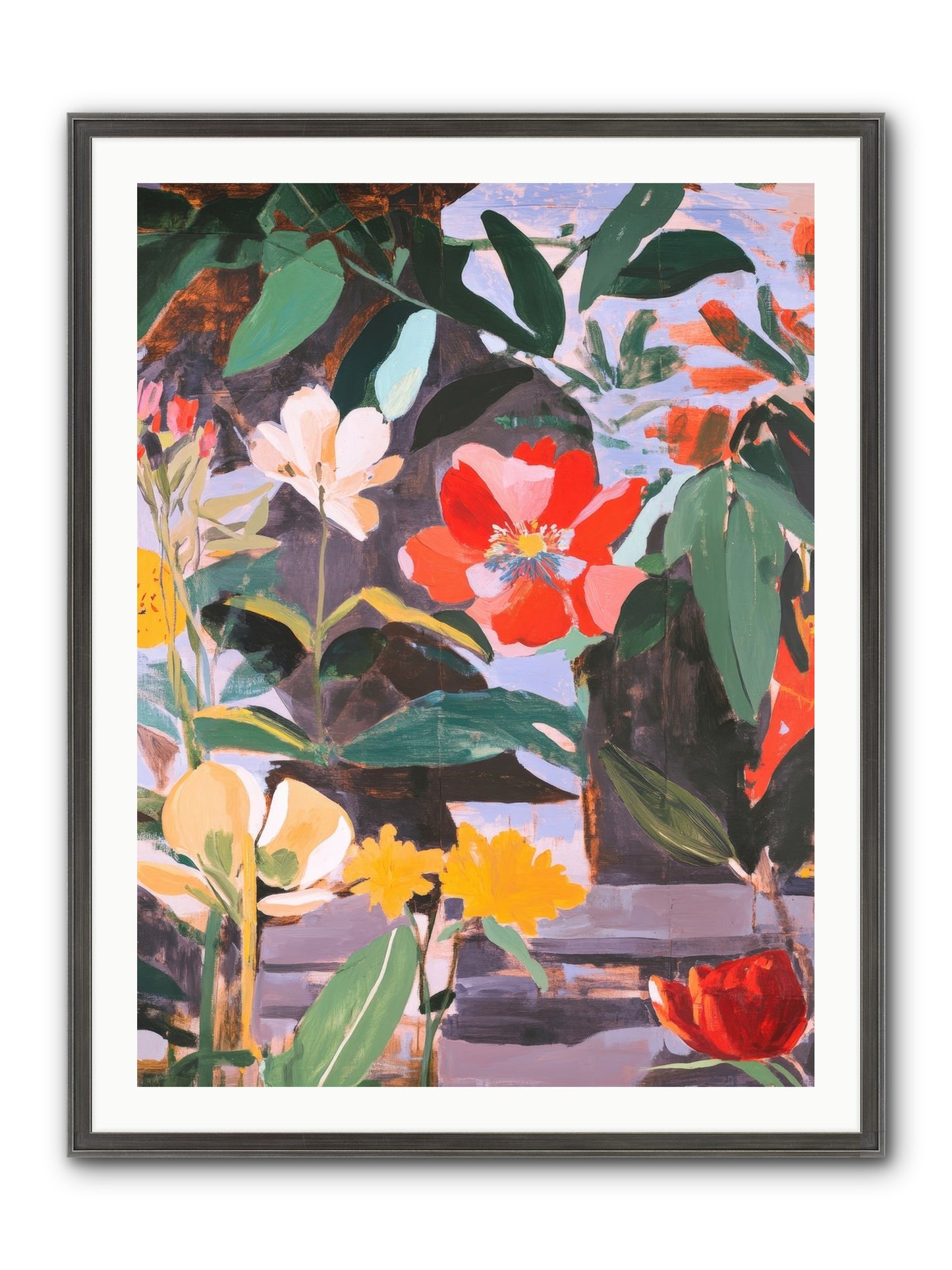 Meadow Theatre Framed Print - Slimwoods Black/Silver 30x40