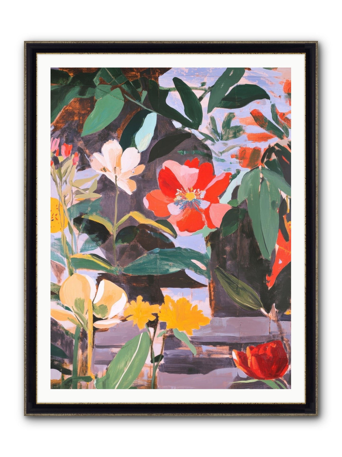 Meadow Theatre Framed Print - Black & Gold 36x48
