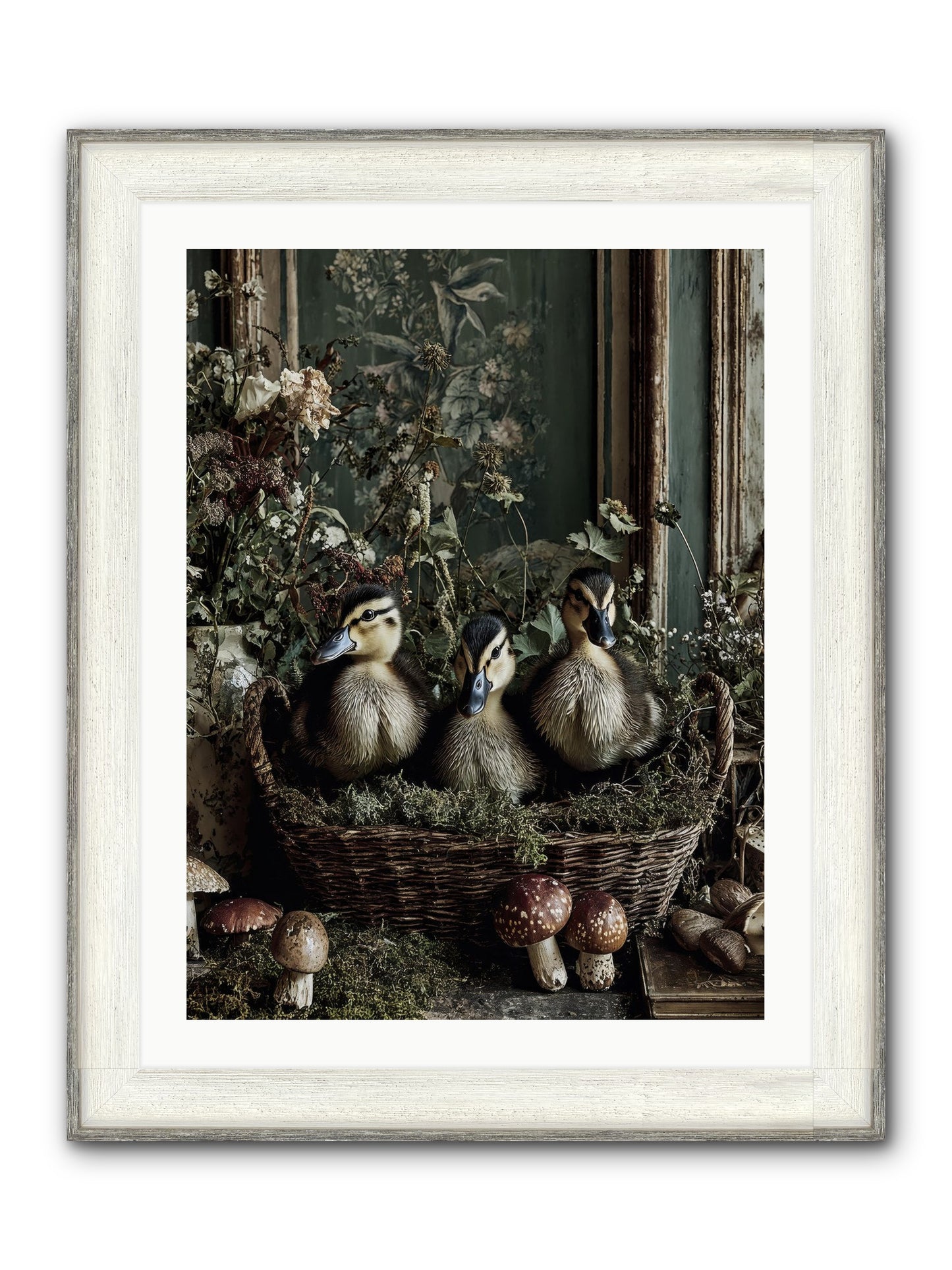 Meadowlands Framed Print - Driftwood White 24x32
