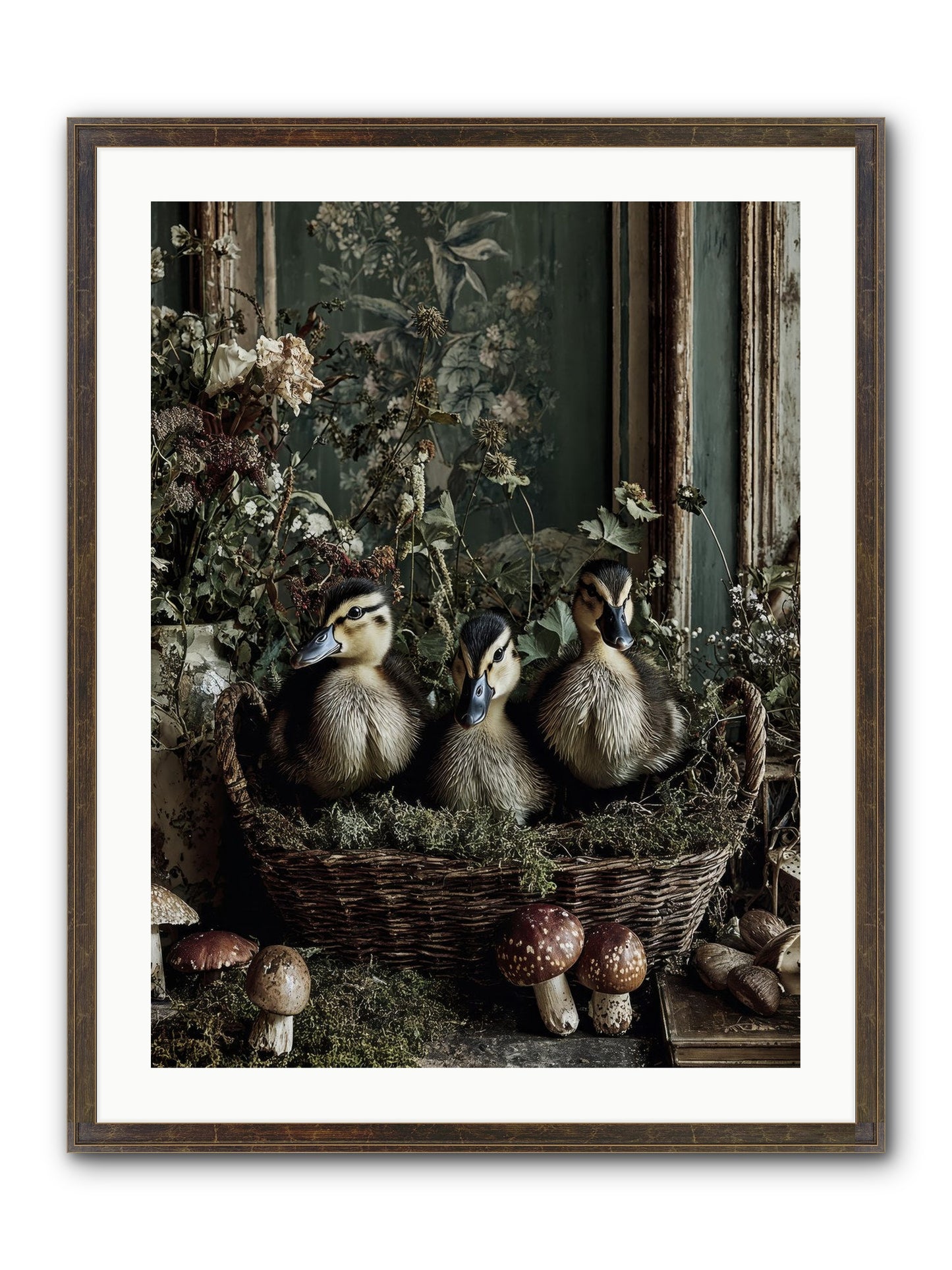 Meadowlands Framed Print - Slimwoods Black/Gold 24x32