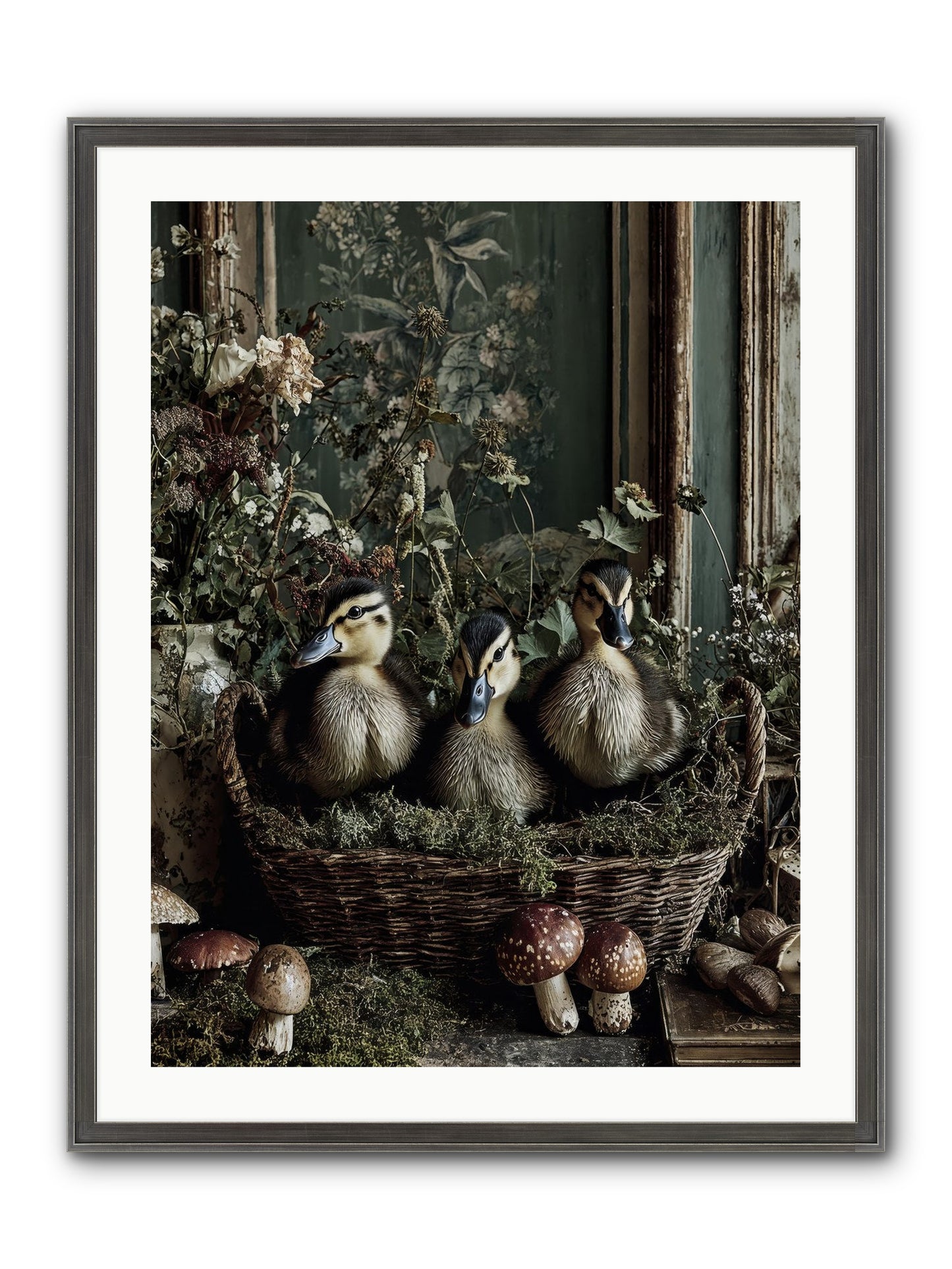 Meadowlands Framed Print - Slimwoods Black/Silver 24x32